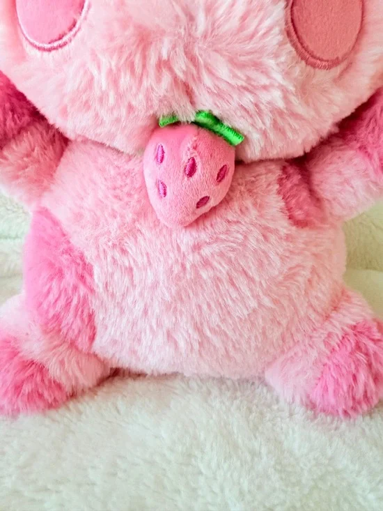Fiesta Strawberry Pink Cow Plush - Kawaii - Picture 3 of 10